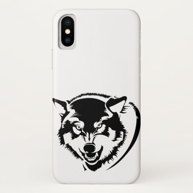 Kopf eines Wolfes Case-Mate iPhone Hülle (Rückseite)