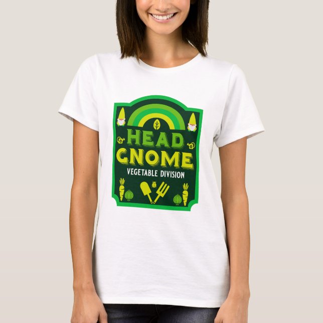 Kopf Garten Gemüse Garten T-Shirt (Vorderseite)