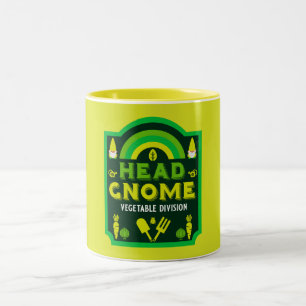 Kopf Garten Gemüse Garten Zweifarbige Tasse