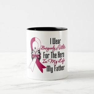 Kopf-Hals-Karzinom-Held mein Vater Zweifarbige Tasse