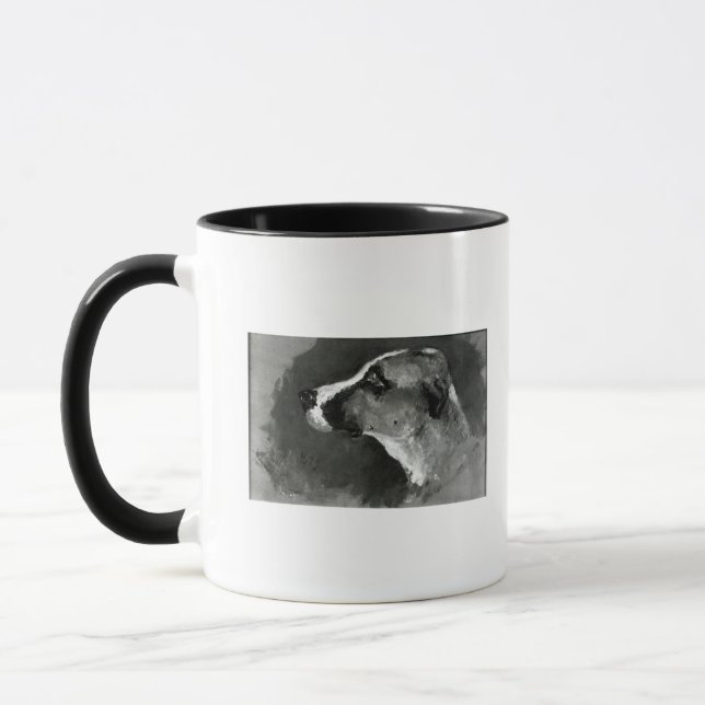 Kopf Henrides Toulouse-Lautrec | eines Hundes mit Tasse (Links)