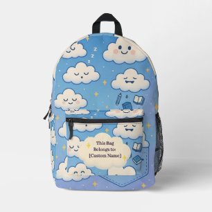 Kopf in den Wolken - Traum-Rucksack Bedruckter Rucksack