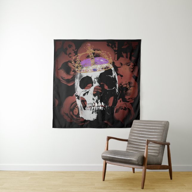 Kopf König. Leinwand, Wandkunst, Poster Wandteppich (Beispiel)