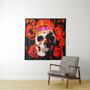 Kopf König. Leinwand, Wandkunst, Poster Wandteppich