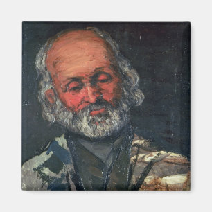 Kopf Pauls Cezanne eines alten Mannes, c.1866 Magnet
