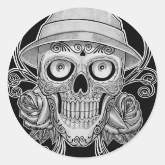 Kopf Runder Aufkleber