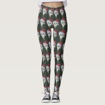 KOPF SANTA SKULL, CHRISTMAS SKELETON SPASS