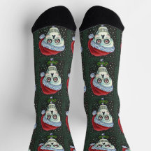 KOPF SANTA SKULL, CHRISTMAS SKELETON SPASS