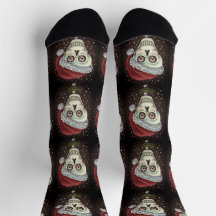 KOPF SANTA SKULL, CHRISTMAS SKELETON SPASS