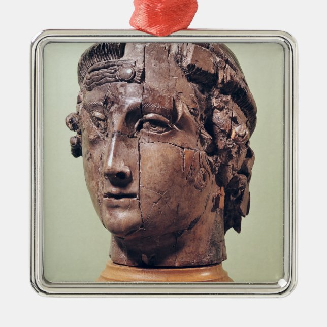 Kopf Silbernes Ornament (Vorne)