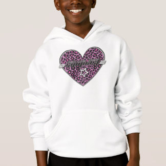 Kopf über Heels-Gymnast-Rosa Leoparden Hoodie
