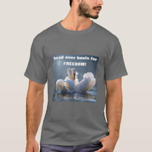 Kopf über Heels - Schwäne (dunkel) T - Shirt