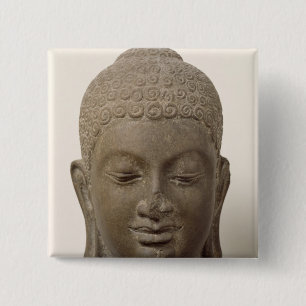 Kopf von Buddha, vom Bottich Romlok Button