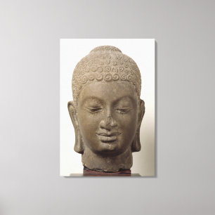 Kopf von Buddha, vom Bottich Romlok Leinwanddruck