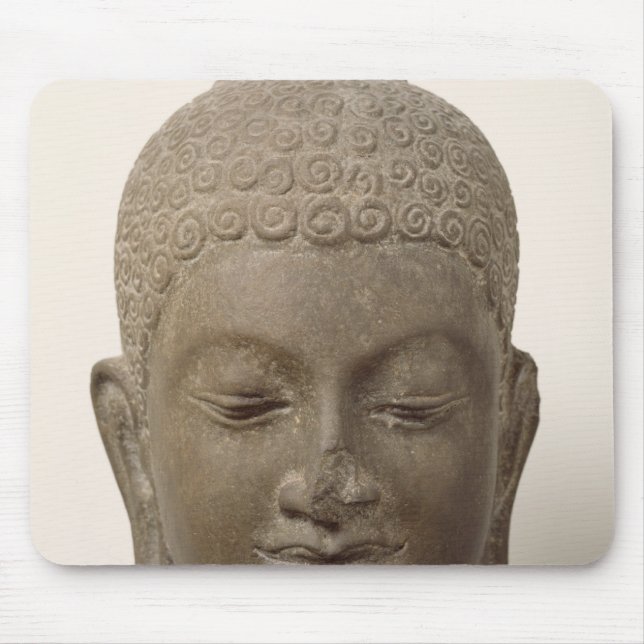 Kopf von Buddha, vom Bottich Romlok Mousepad (Vorne)