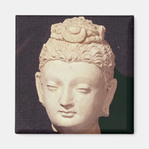 Kopf von einem Buddha, Greco-Buddhistische Art Magnet