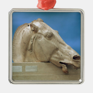 Kopf von einem der Pferde von Selene Silbernes Ornament