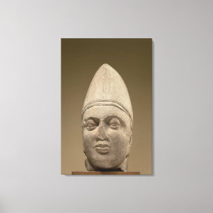 Kopf von einem Scythian, roter Sandstein, ANZEIGE Leinwanddruck