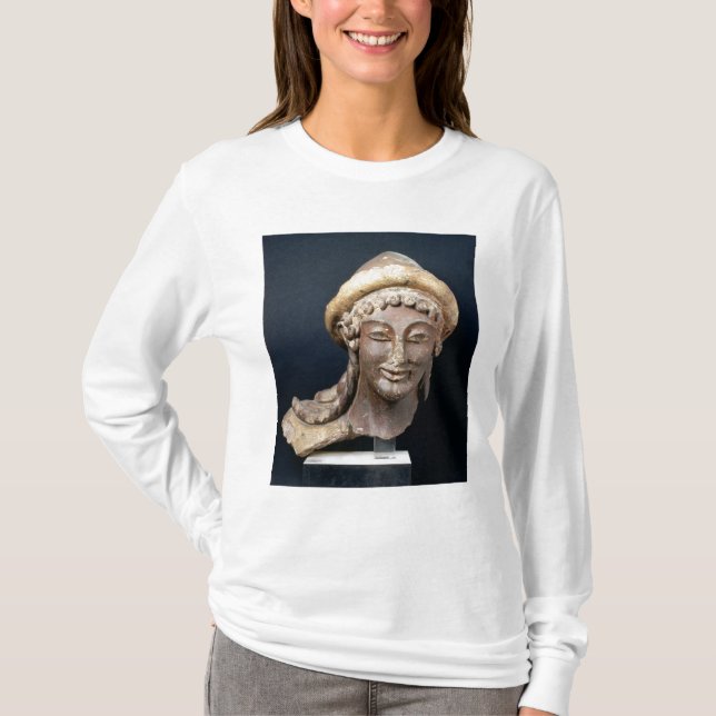 Kopf von Hermes pilos tragend T-Shirt (Vorderseite)