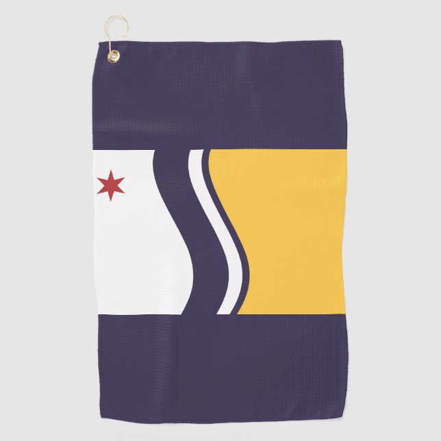 Kopfbänder ohne Schiebeschuss Golfhandtuch (Vorderseite)