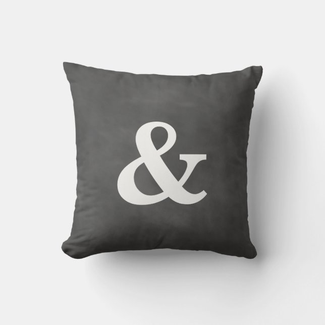 Kopfbrett Ampersand Außenkissen Kissen Für Draußen (Vorderseite)