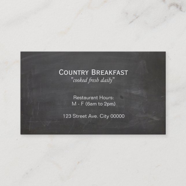 Kopfbrett Visitenkarte (Vorderseite)