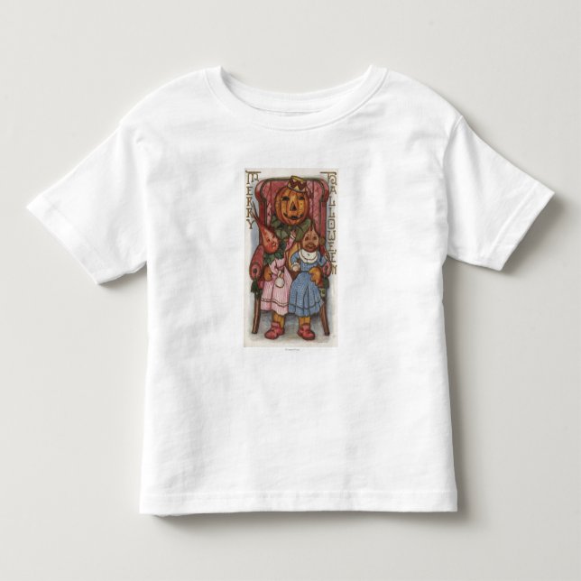Köpfe Halloweens GreetingTurnip Kleinkind T-shirt (Vorderseite)