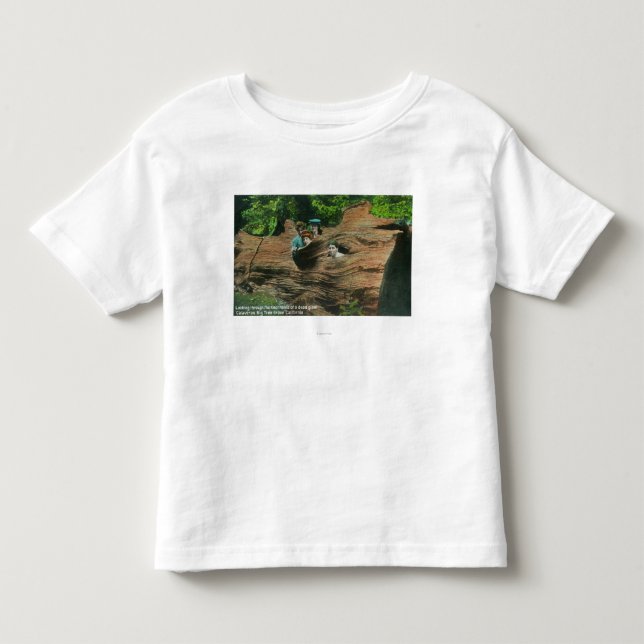 Köpfe herausgestellt in den Knoten-Löchern des Kleinkind T-shirt (Vorderseite)