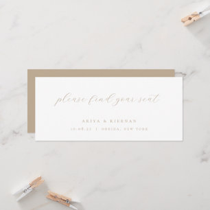 Kopfende der Minimalistischen Chic-Hochzeitskarte Einladung