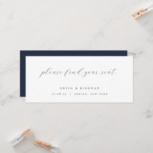 Kopfende der Minimalistischen Chic-Hochzeitskarte Einladung