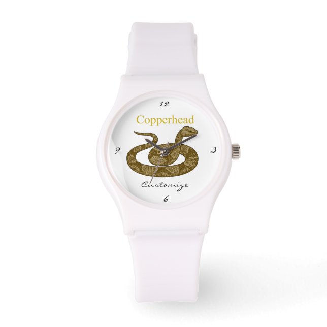 Kopferschlange Armbanduhr (Vorderseite)