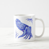 Kopffüßer-Grafik-Tasse