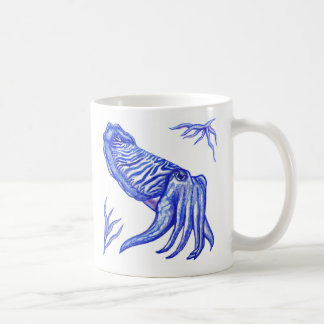 Kopffüßer-Grafik-Tasse Kaffeetasse