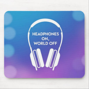 Kopfhörer aus der Welt Mousepad