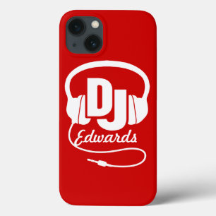 Kopfhörer DJ mit dem Namen Rot-Weiß-Pad-Gehäuse Case-Mate iPhone Hülle