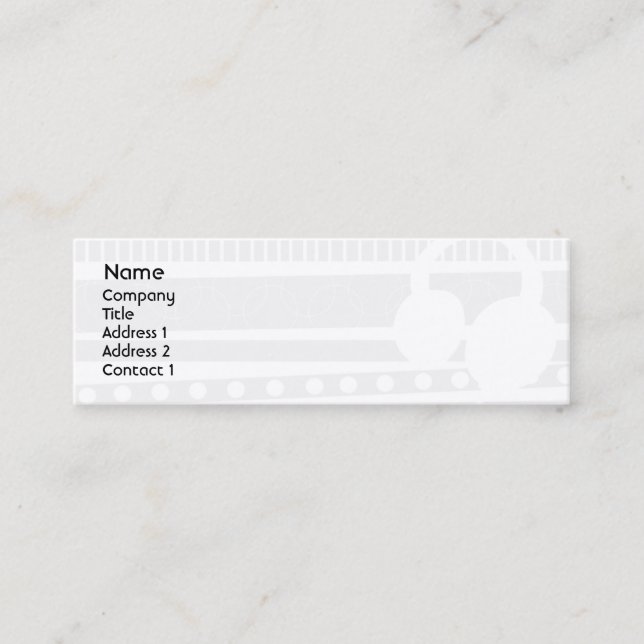 Kopfhörer - dünn mini visitenkarte (Vorderseite)