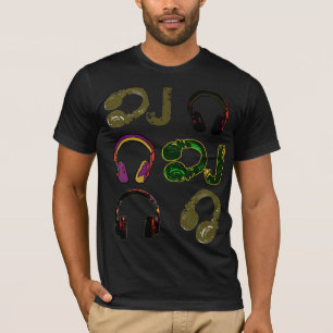 Kopfhörer für Musikdisketten T-Shirt