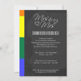 Kopfhörer-Heart-Doodle-Hochzeit mit Stolz Einladung