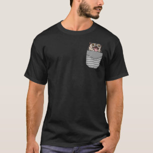 Kopfhörer Hund Mops in Pocket Premium T-Shirt