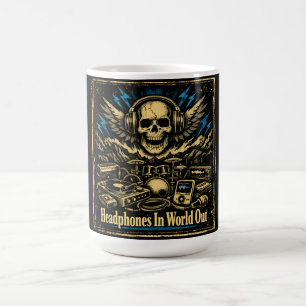 Kopfhörer In Welt Aus – Musik-Escape-Zone Kaffeetasse