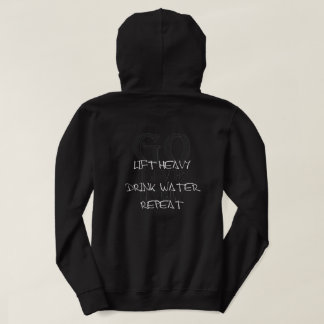 Kopfhörer-Logo und Hub Schwerer Schritte Hoodie
