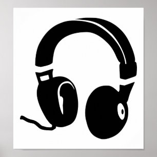 Kopfhörer Poster