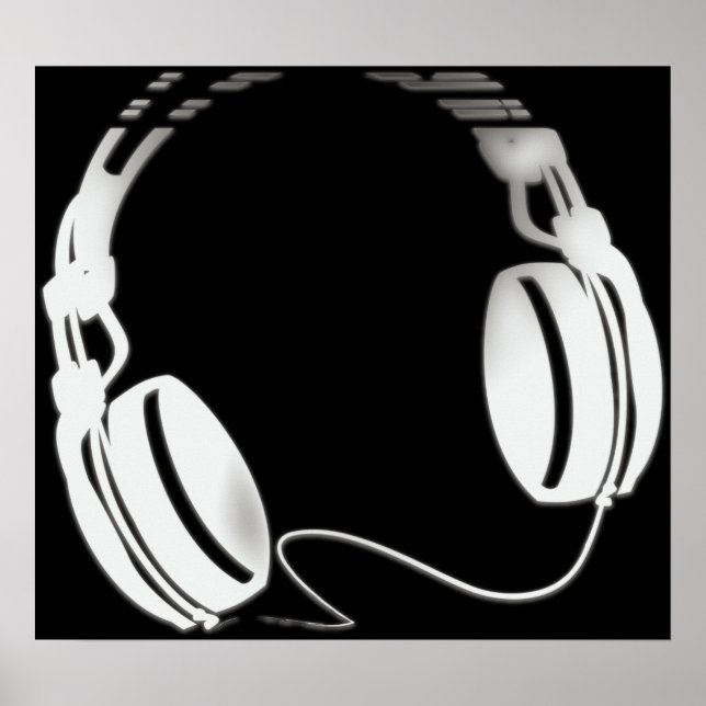 Kopfhörer Poster (Vorne)