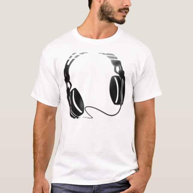 Kopfhörer T-Shirt (Vorderseite)