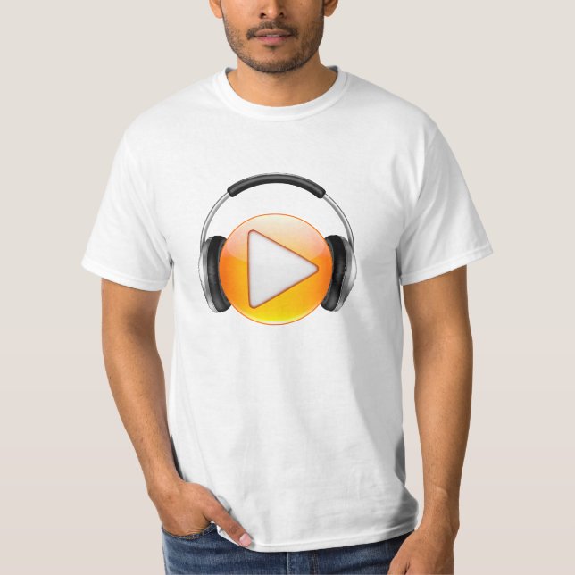 Kopfhörer T-Shirt (Vorderseite)
