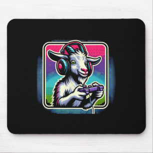 Kopfhörer Videospiel Ziege Gaming  Mousepad