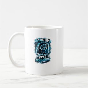 Kopfhörerdesign "Tune in level up" Kaffeetasse