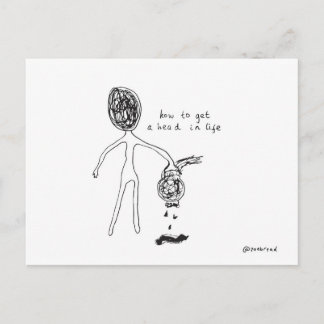 Kopfkarte holen postkarte