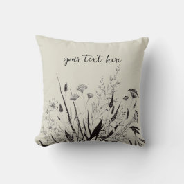 Kopfkissen auf der Personalisierten Wildblume auf  Kissen