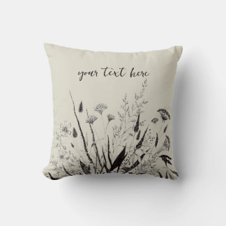 Kopfkissen auf der Personalisierten Wildblume auf  Kissen